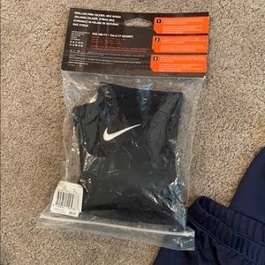 Asics Navy blue volleyball spandex and knee pads